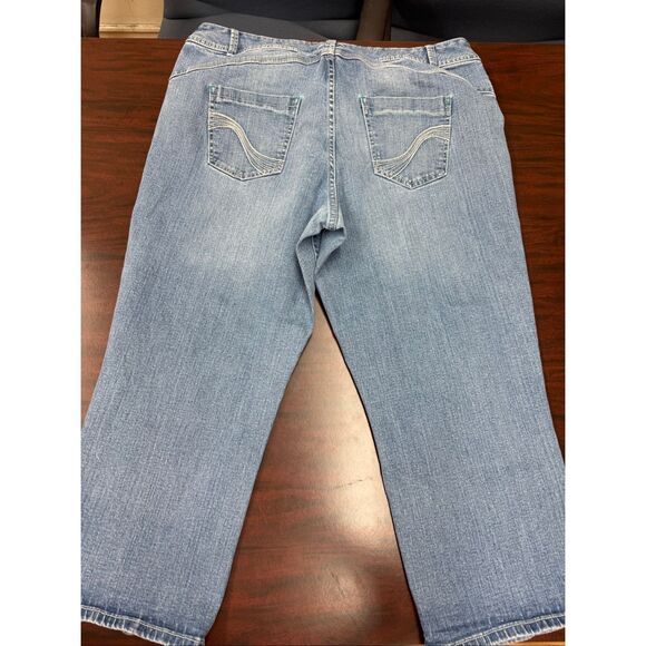 Lane Bryant Genius Fit Denim Crop Jeans Size 20 - Picture 5 of 9
